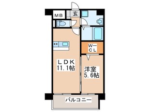 ラフレシーサ医大通りの物件間取画像